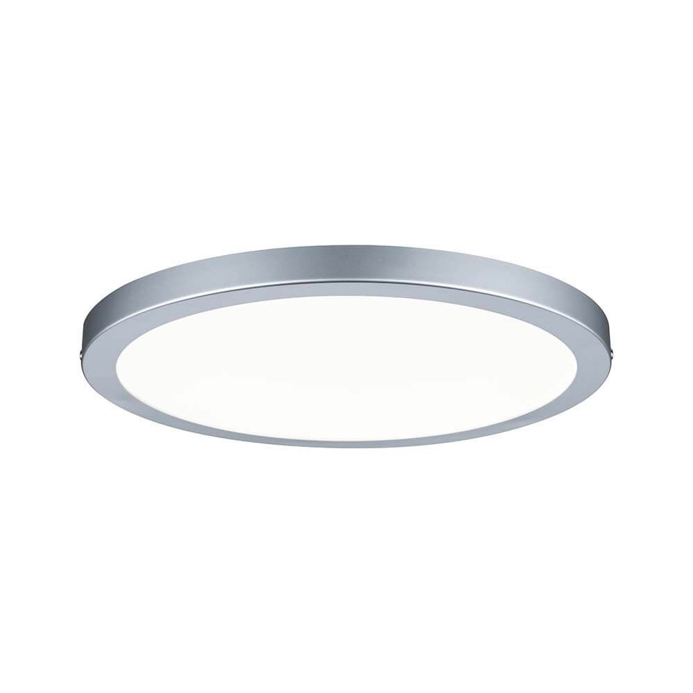 Wandleuchte Atria LED-Panel 300mm 19W 4000K in Chrom matt mit flachem Design und gleichmäßiger Raumausleuchtung.