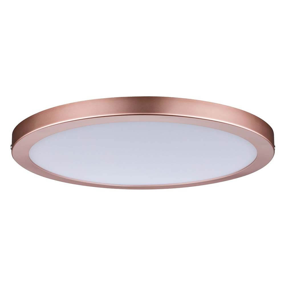 Wandleuchte Atria LED-Panel 300mm 22W Rosegold mit flachem Design und warmweißem Licht.