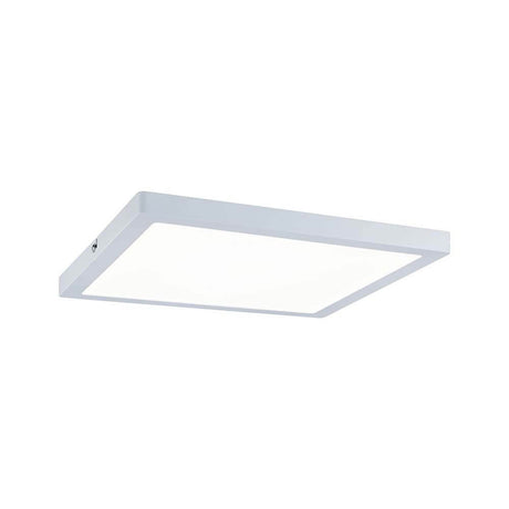 LED-Panel Atria 30x30cm 20W 4000K Weiß in flacher, eckiger Ausführung für gleichmäßige Raumausleuchtung.
