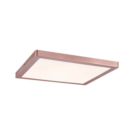 Applique Atria LED-Panel 300x300mm 24W or rose au design moderne pour un éclairage homogène de la pièce.
