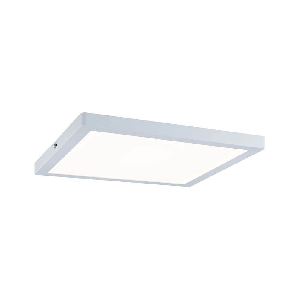 Wandleuchte Atria LED-Panel 300x300mm in Weiß mit warmweißem Licht und flachem Design.