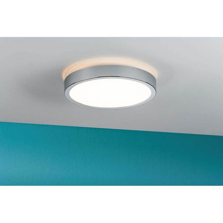 Aviar væglampe IP44 LED 20W krom, moderne loftslampe med kromlook og jævn belysning.