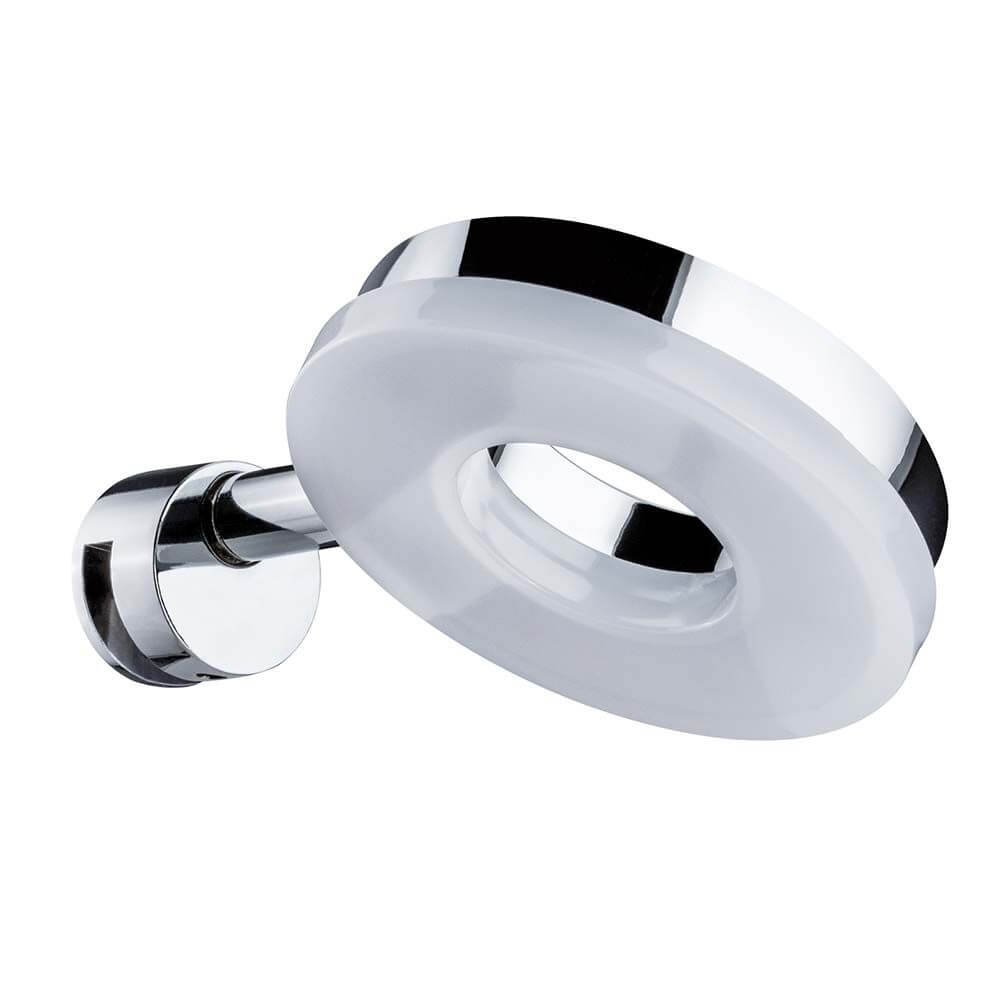 Wandleuchte Becrux LED 1x4W in Chrom, ideal für die optimale Ausleuchtung von Spiegelflächen.