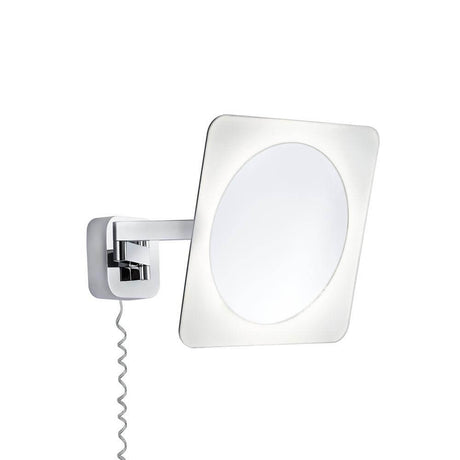 Bela wall light cosmetic mirror IP44 LED 5.7W chrome white with extendable joint for adjustable use.