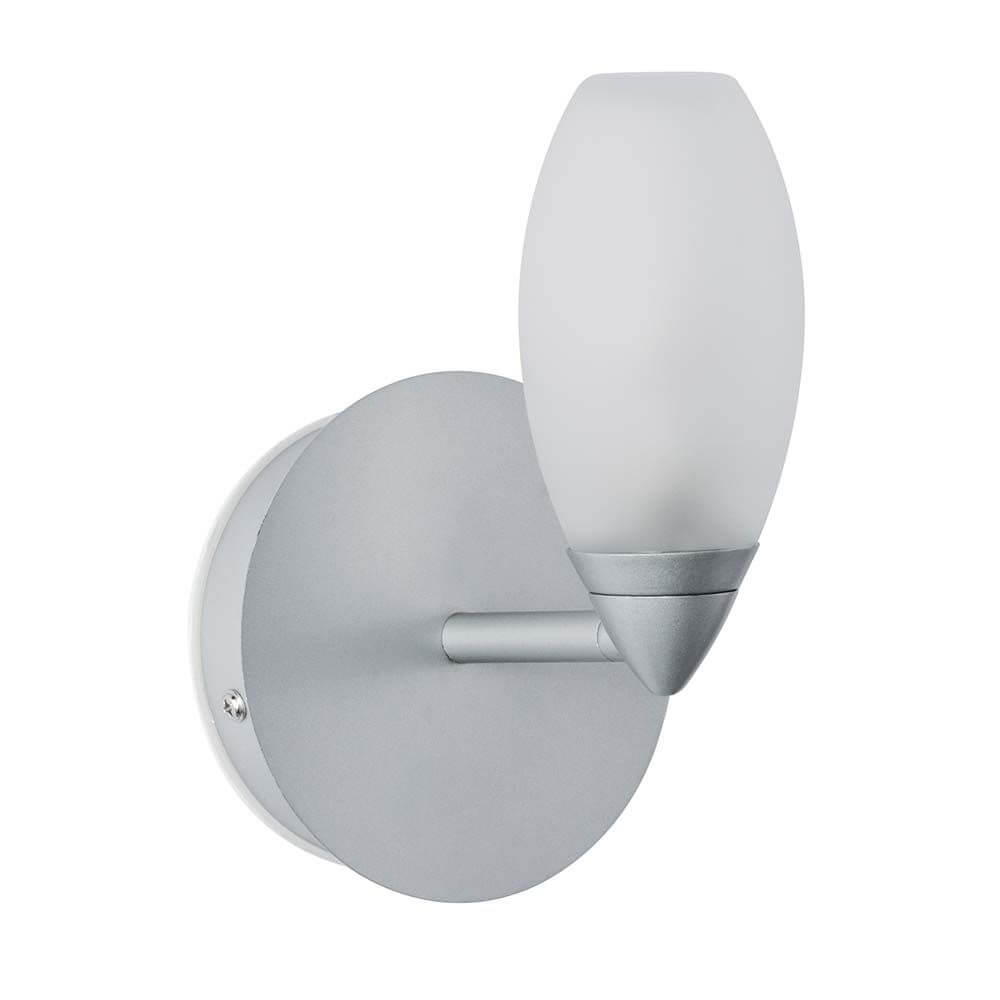 Wandleuchte Carina WL IP44 max. 28W G9 Satin Glas mit satinierter Glasschirm und modernem Design.