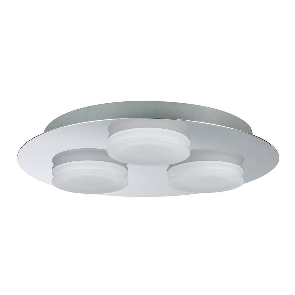 Wandleuchte Doradus IP23 LED 3x5W 250mm Chrom - moderne Deckenleuchte mit blendfreiem Licht.