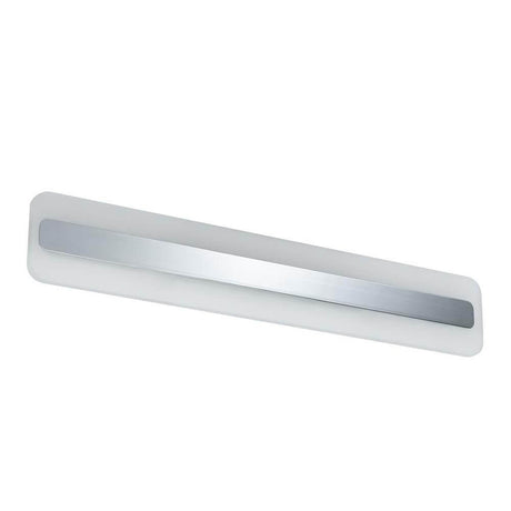 Lukida wall light IP44 LED 9W 600mm chrome white aluminum acrylic for glare-free light in the bathroom.