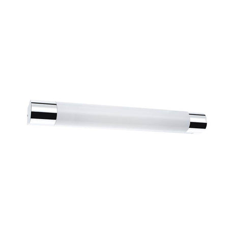 Wandleuchte Orgon IP44 Steckdose LED 7,5W 440mm Chrom Weiß Acryl