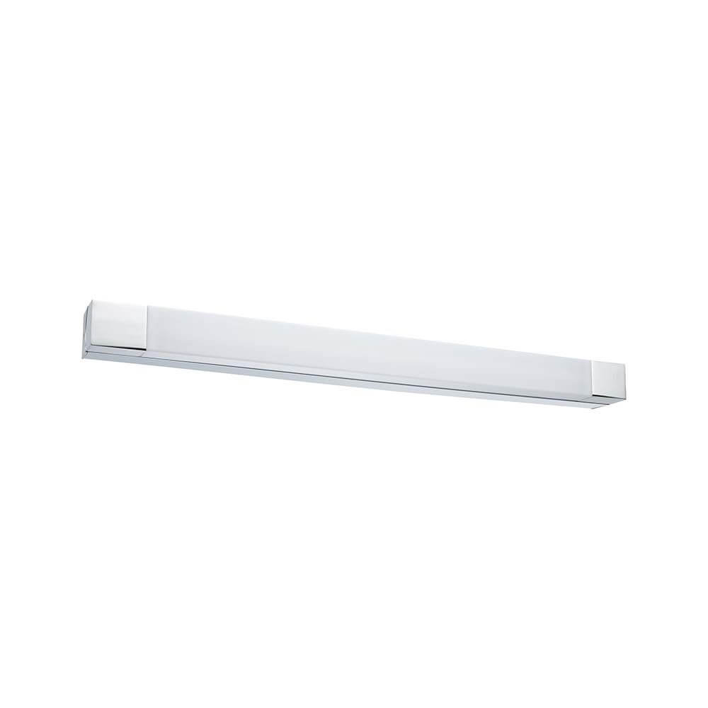 Wandleuchte Quasar IP44 LED 10,5W 700mm Chrom Weiß Acryl, modernes Design für Feuchträume mit LED-Beleuchtung.