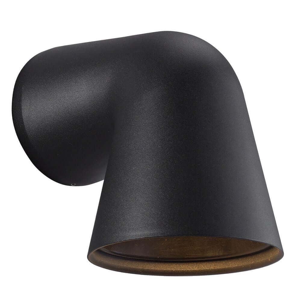 Wand-Außenleuchte Front Single IP44 Schwarz, elegante und moderne Außenbeleuchtung für zeitgemäße Architektur.