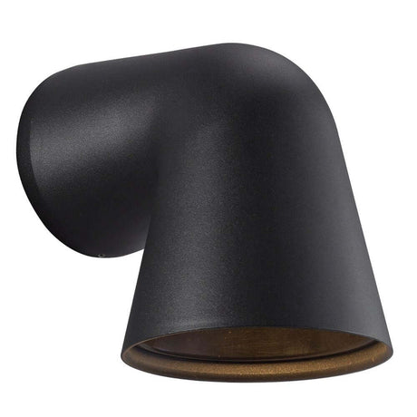 Wand-Außenleuchte Front Single IP44 Schwarz, elegante und moderne Außenbeleuchtung für zeitgemäße Architektur.