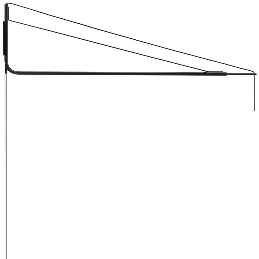 Wandhalterung Varsi 1000 für Pendelleuchten in schwarz mit verstellbarem Design.