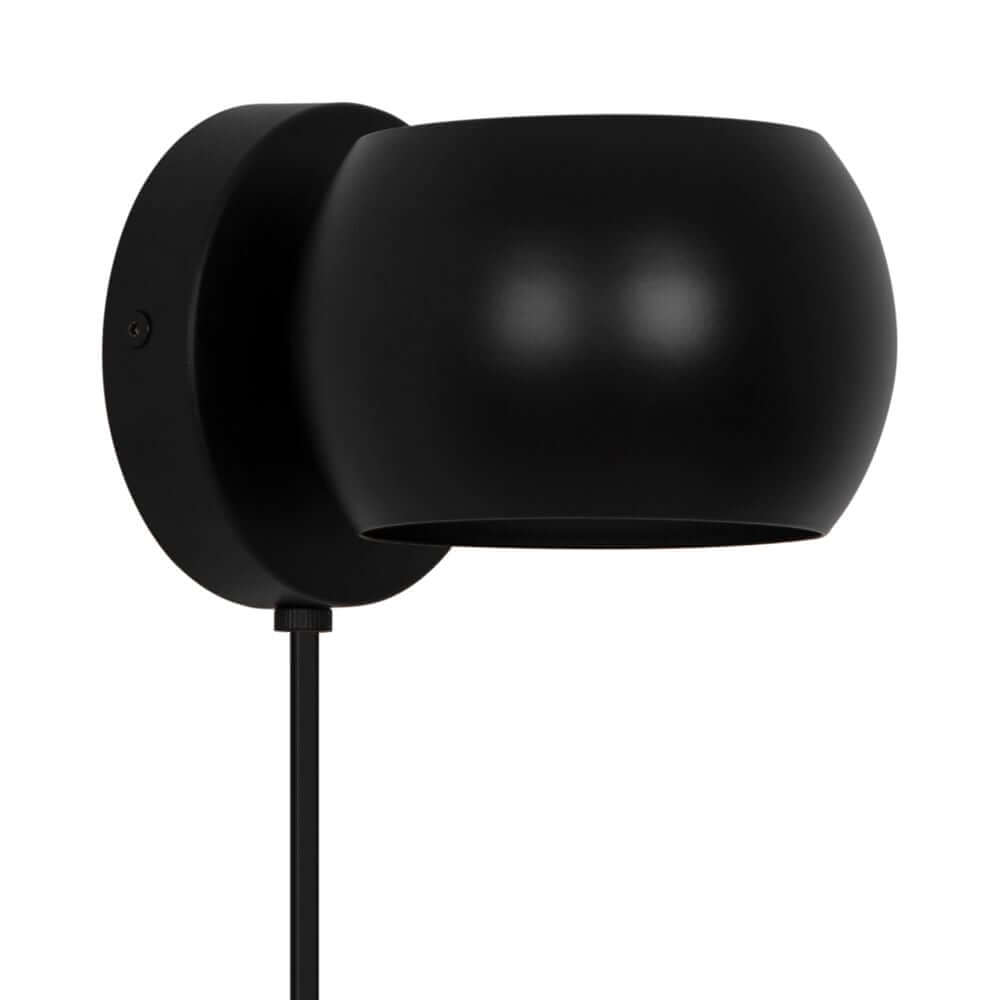 Wandleuchte Belir in schwarz, moderne Wandbeleuchtung für Küchen und Wohnzimmer.