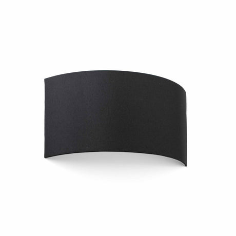 Wandleuchte COTTON aus Stoff Halbrund Schwarz in elegance schwarzem Design, ideal für moderne Innenräume.