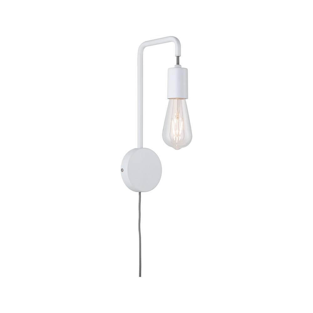 Wandleuchte Calvani Dimmbar Weiß, moderne Wandlampe mit dekorativem Leuchtmittel, perfekt für Lesebereiche.