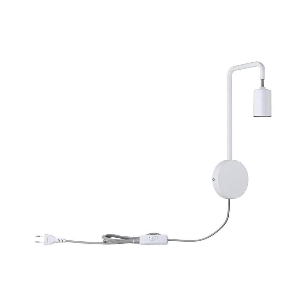 Wandleuchte Calvani Dimmbar Weiß – moderne Wandlampe mit Stecker, optimal als Leselampe und Flurbeleuchtung.