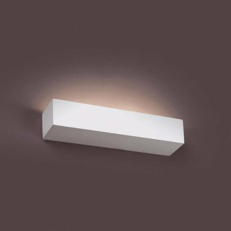 Wall light EACO-2 2-light White on a wall in a modern room, elegant lighting.