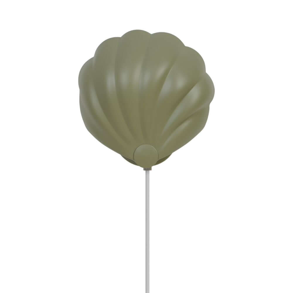 Wandleuchte Konchi in Muschelform, elegantes Design mit diffusem Licht.