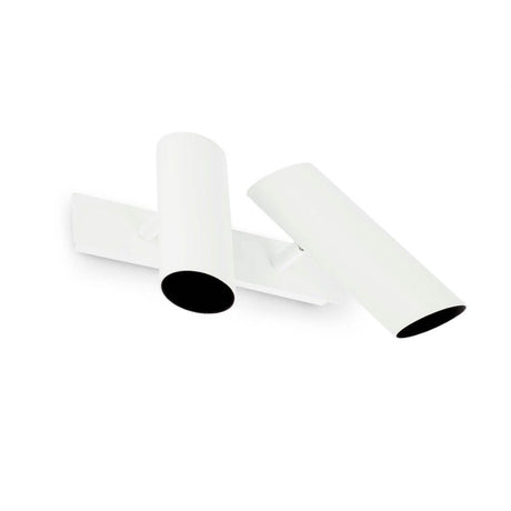 Wandleuchte LINK 2-flammig Weiß mit modernem, minimalistischem Design und flexibler Ausrichtung der Lichtstrahlen.