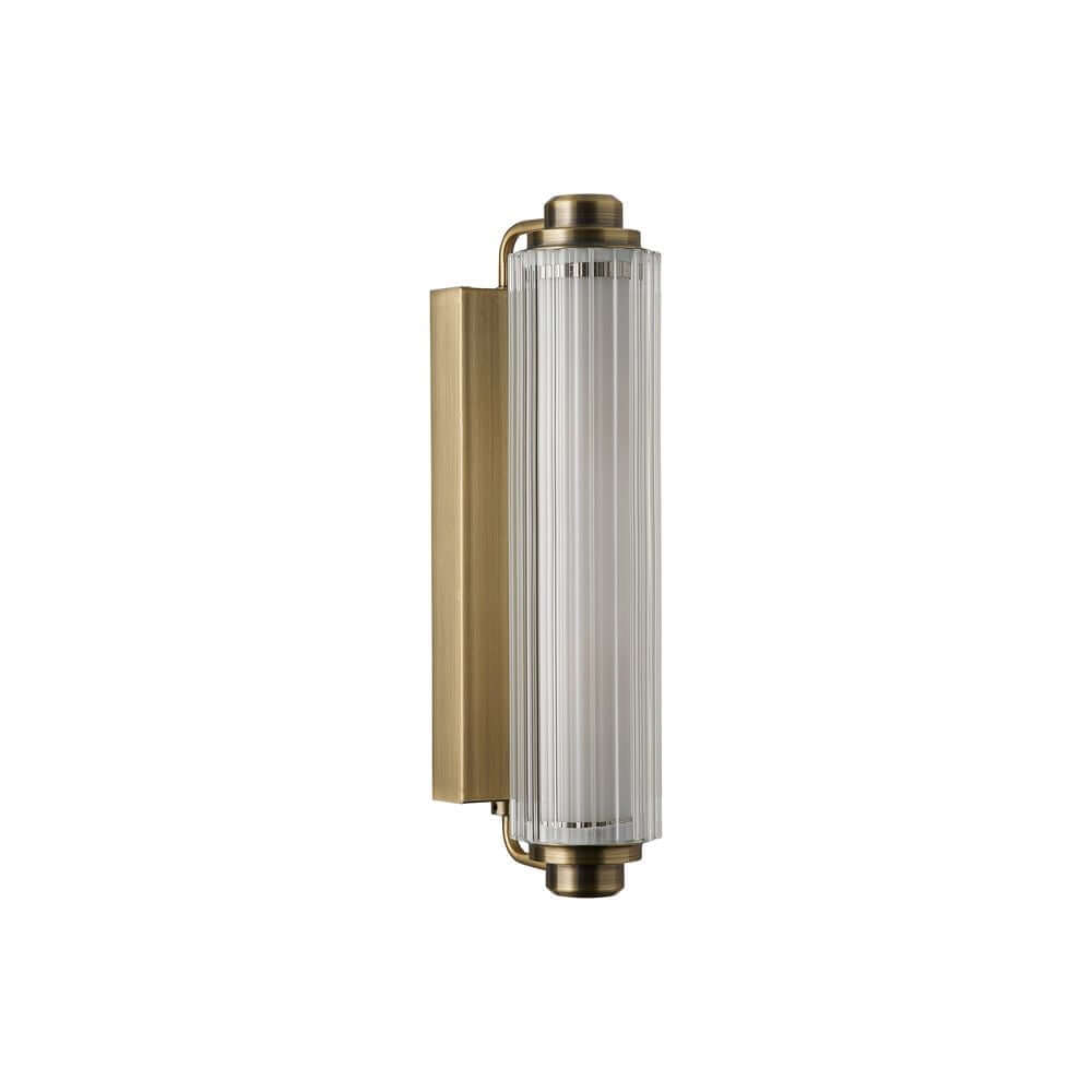 Wandleuchte Nimal Double IP44 in elegantem Design mit klarer Glaskörper und Metallrahmen