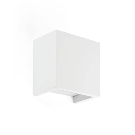 Wandleuchte OSLO Weiß in modernem, quadratischem Design für stilvolle Innenräume.