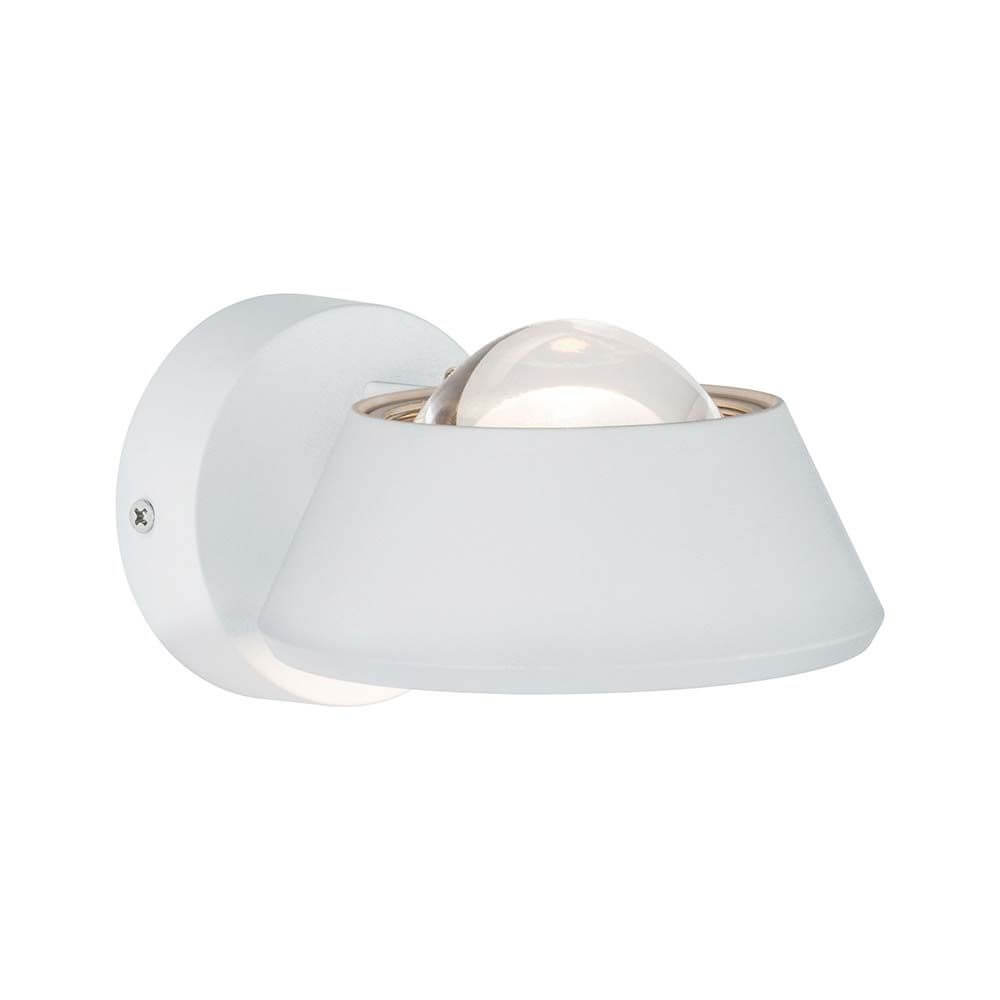 Wandleuchte Sabik IP44 LED Dimmbar 13W Weiß 230V mit Glaslinse für dekorative Lichteffekte