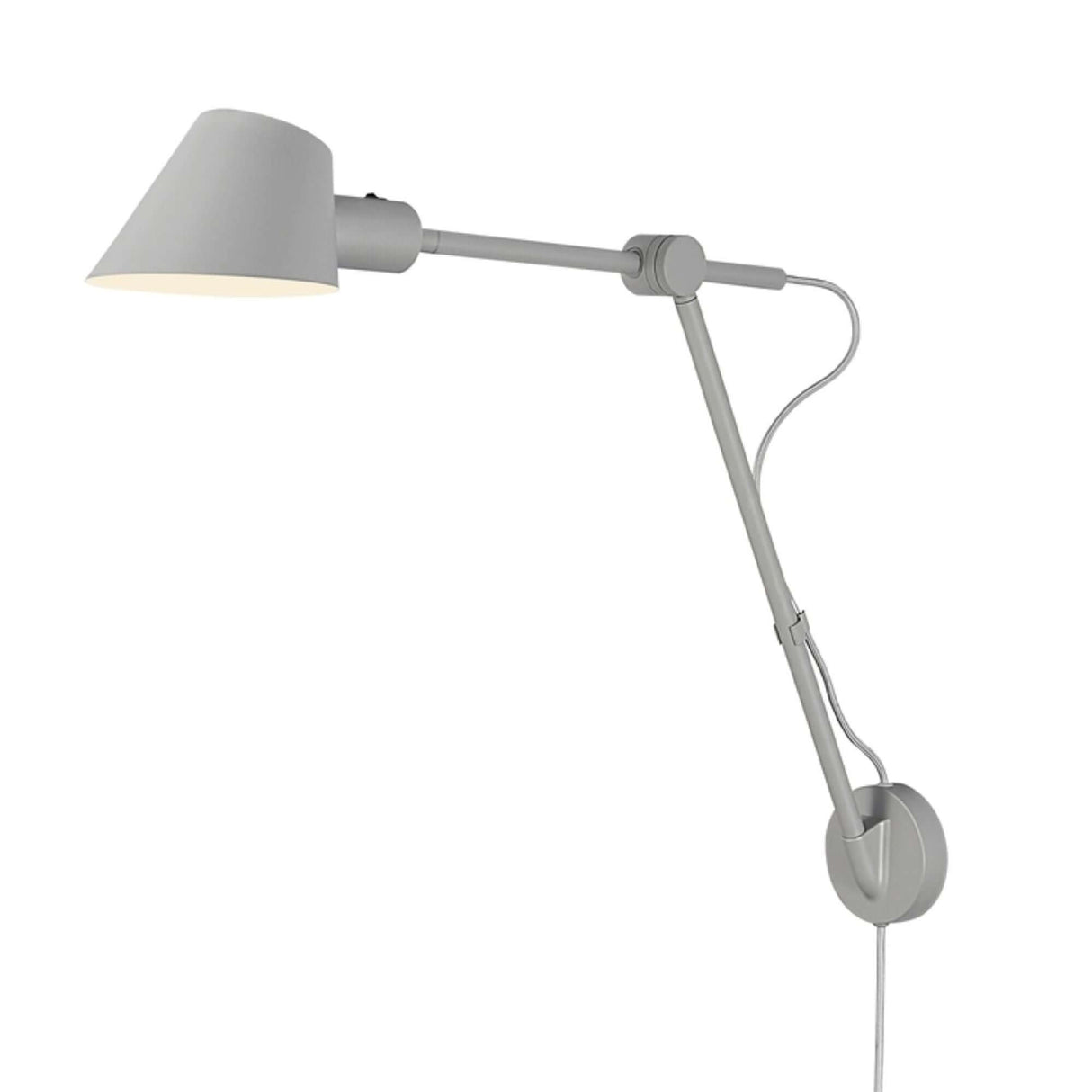 Wandleuchte Stay Long in modernem Design mit flexiblem Drehmechanismus zur optimalen Lichtausrichtung.