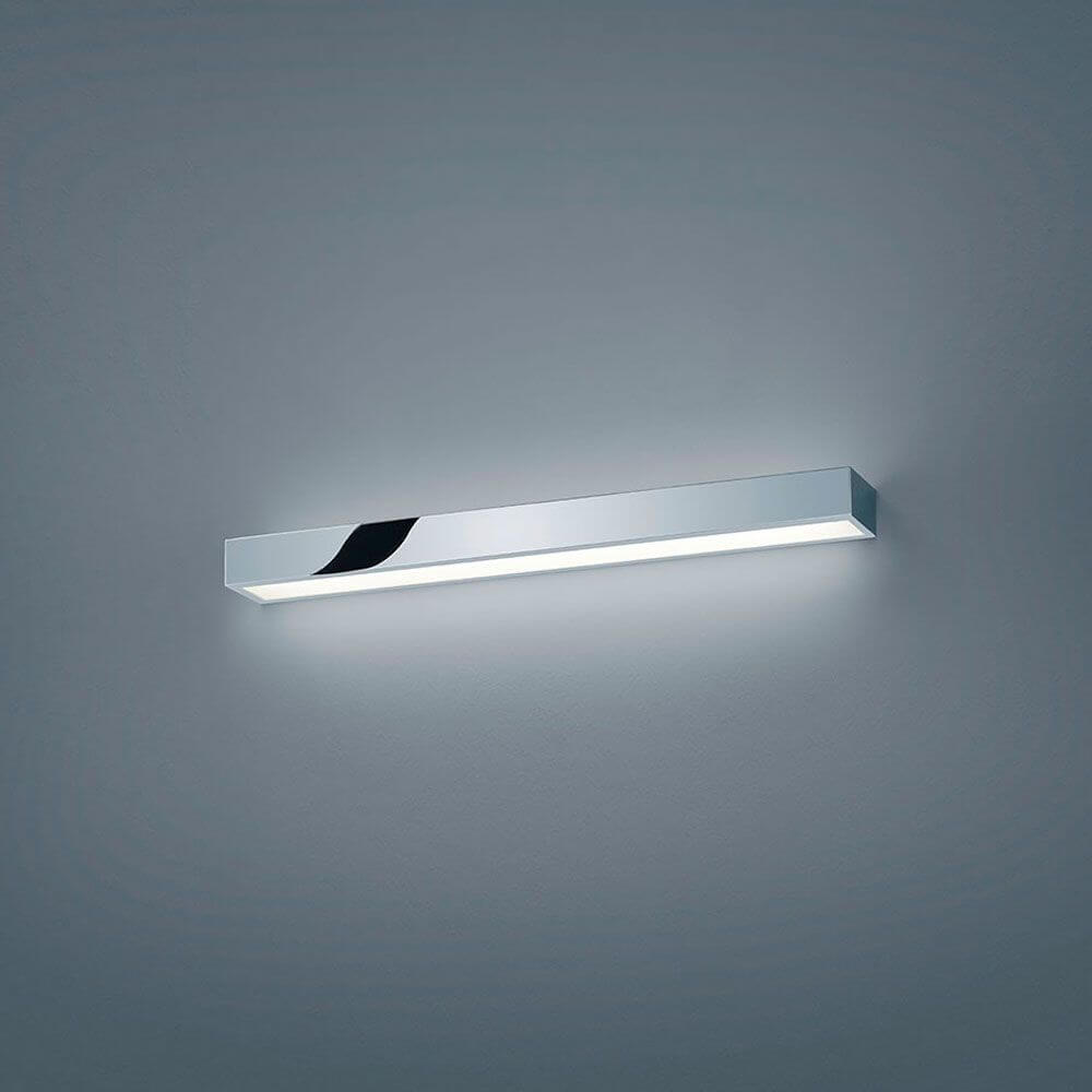 LED Wandlampe Theia Lichtboard 60cm IP44 Chrom, Glas in modernem Design für das Bad.