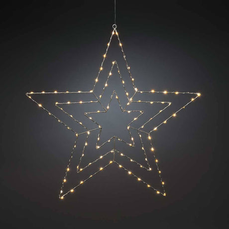 Christmas LED star with 112 light points IP20 – illuminated decorative star for festive occasions.