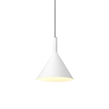 LED-pendellampe Shiek L i hvit – moderne taklampe for stilfull belysning i oppholdsrom