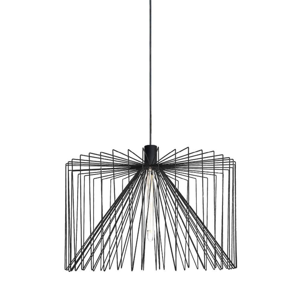 Pendelleuchte Wiro Schwarz - elegante Hängelampe mit modernem Design, ideal für stilvolle Innenräume.