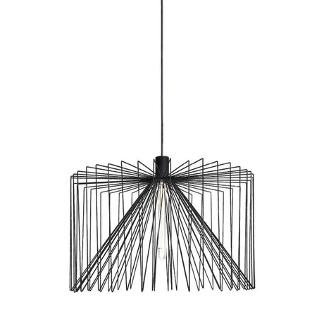 Taklampe Wiro Svart - elegant hengelampe med moderne design, ideell for stilfulle interiører.