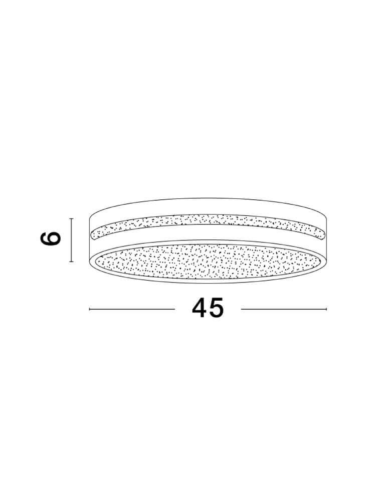 Wheel LED taklampa Ø 45cm 3000K