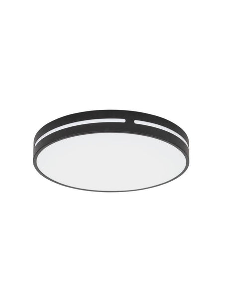 Alt Tag: Wheel LED Deckenleuchte Ø 45cm 3000K in Coffee Braun Metall mit opaler Abdeckung, flache runde Deckenleuchte für warmweißes 3000K Licht