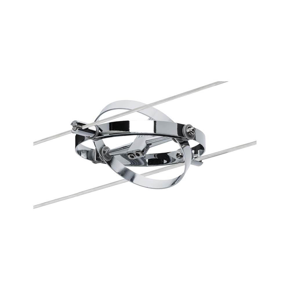 Wire System Cardan max 8x10W GU5,3 Chrom 12V 80VA Montageelement für Seilsysteme