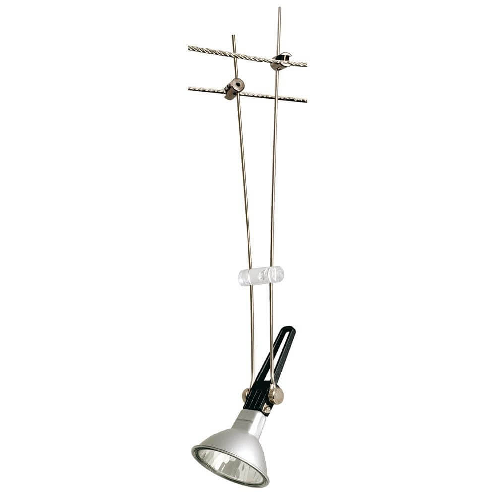 Wire System Light&Easy Spot Comet max. 1x50W GU5,3 Chrom 12V Seileinzelleuchte für vielseitige Anwendungen.