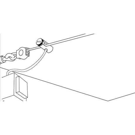 Wire System L&E power feed 1 pair max. 300W 12V - technical illustration of the cable system.