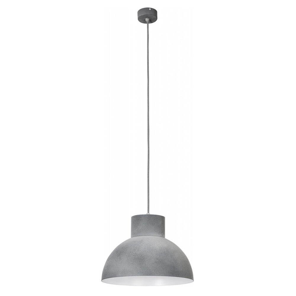 Wor Pendelleuchte in modernen Design Grau - elegante Pendelleuchte im Industrial-Style aus Metall.