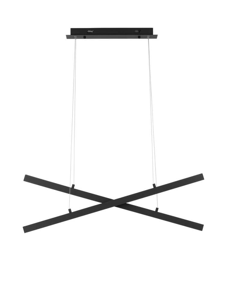 X-Line LED Pendelleuchte 2-flammig in Schwarz, modernes Design für außergewöhnliche Beleuchtung.