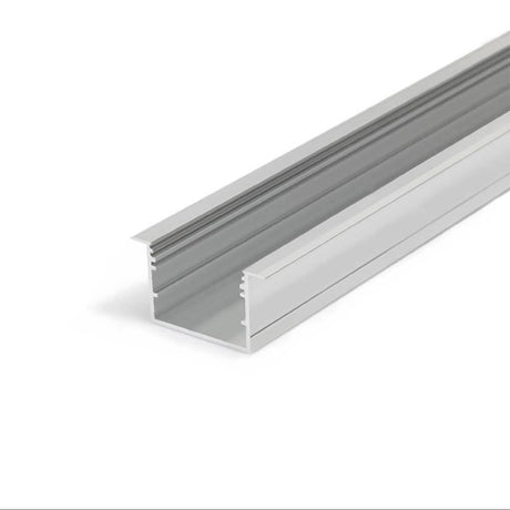 XXL Einbauprofil 200cm Alu-eloxiert ohne Abdeckung für LED-Strips