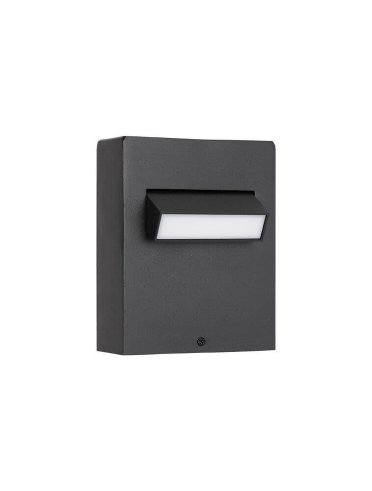 Zelda LED Außenwandleuchte 3000K Schwarz IP65 - moderne Außenleuchte für Garten und Terrasse.