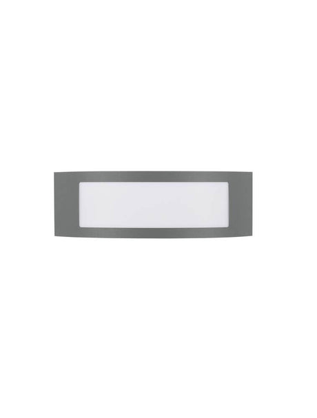 Applique extérieure Zenith E27 rectangulaire Cover sans motif gris foncé IP44 au design moderne
