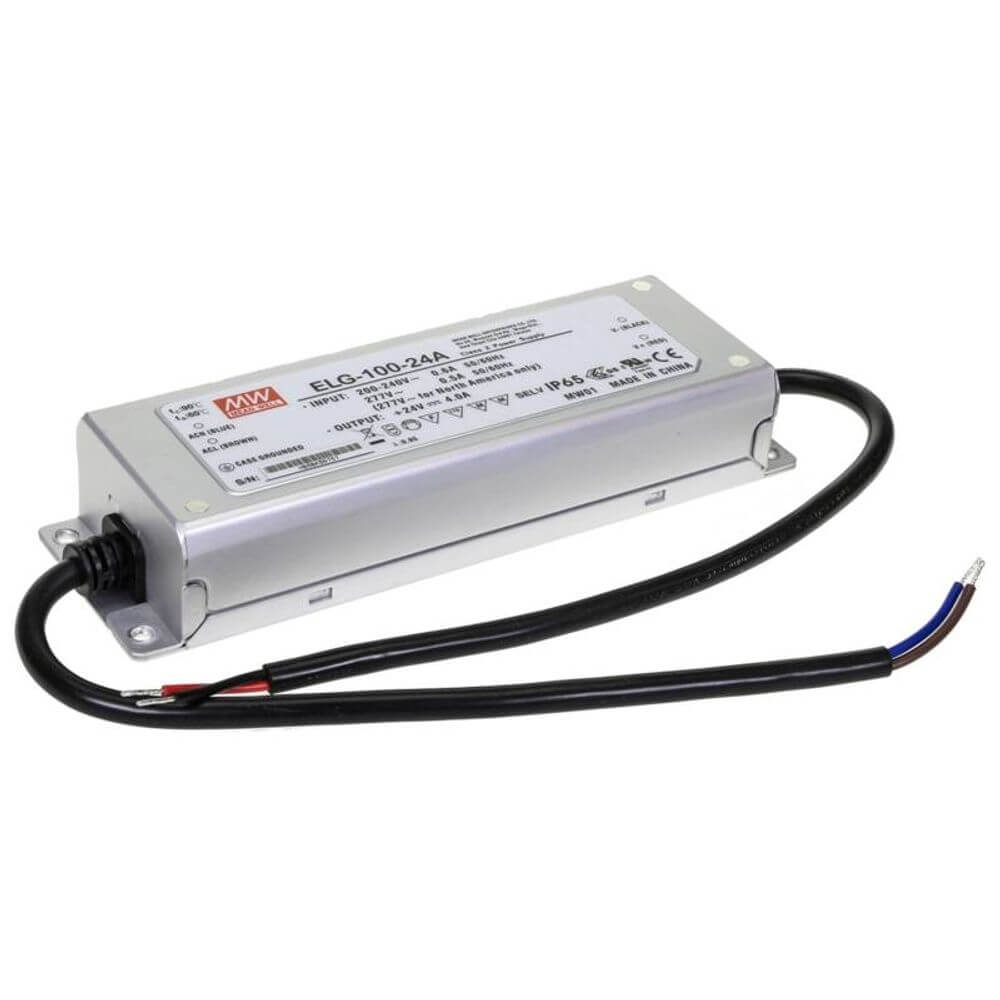 Meanwell ELG-Netzteil 24V, IP67/IP65, hoch effizient, lüfterlos, für LED-Lichtbänder geeignet