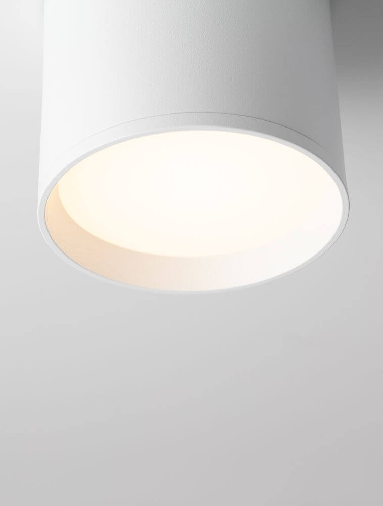 Ziaza LED Deckenleuchte Ø 10cm 3000K in elegantem Design mit warmweißem Licht.
