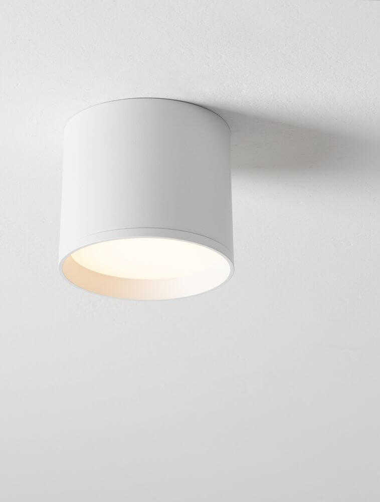 Ziaza LED Deckenleuchte Ø 10cm 3000K in modernem Design mit gleichmäßigem Licht.