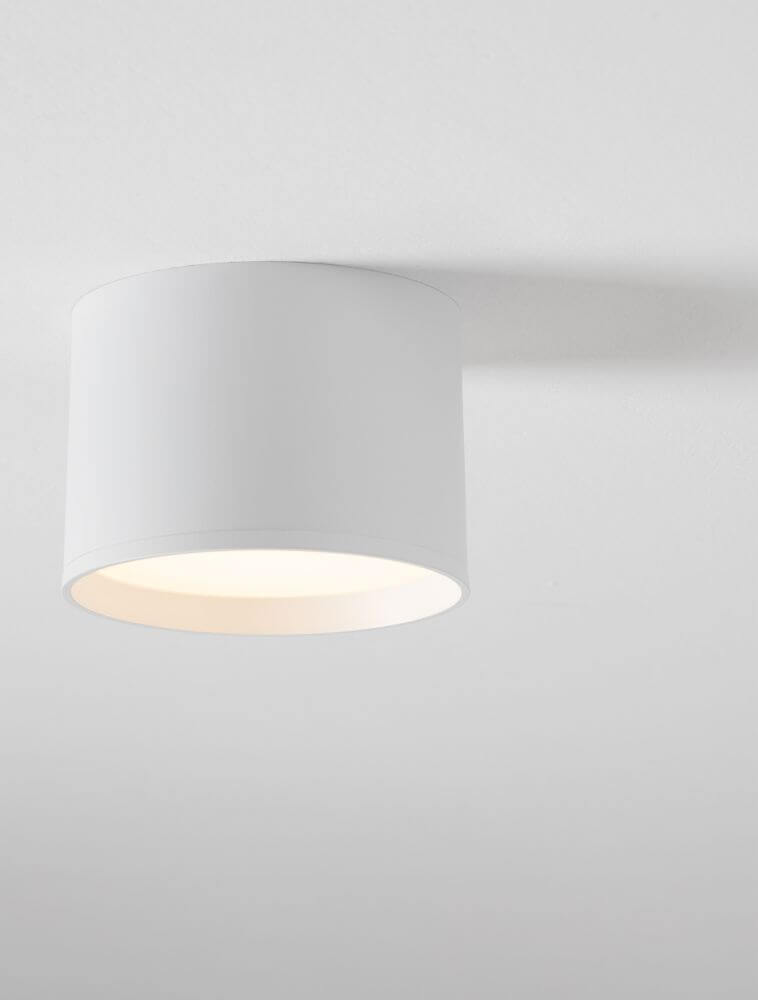 Alt Tag: Ziaza LED Deckenleuchte Ø 12cm 3000K weiße runde Deckenlampe mit warmweißem Licht