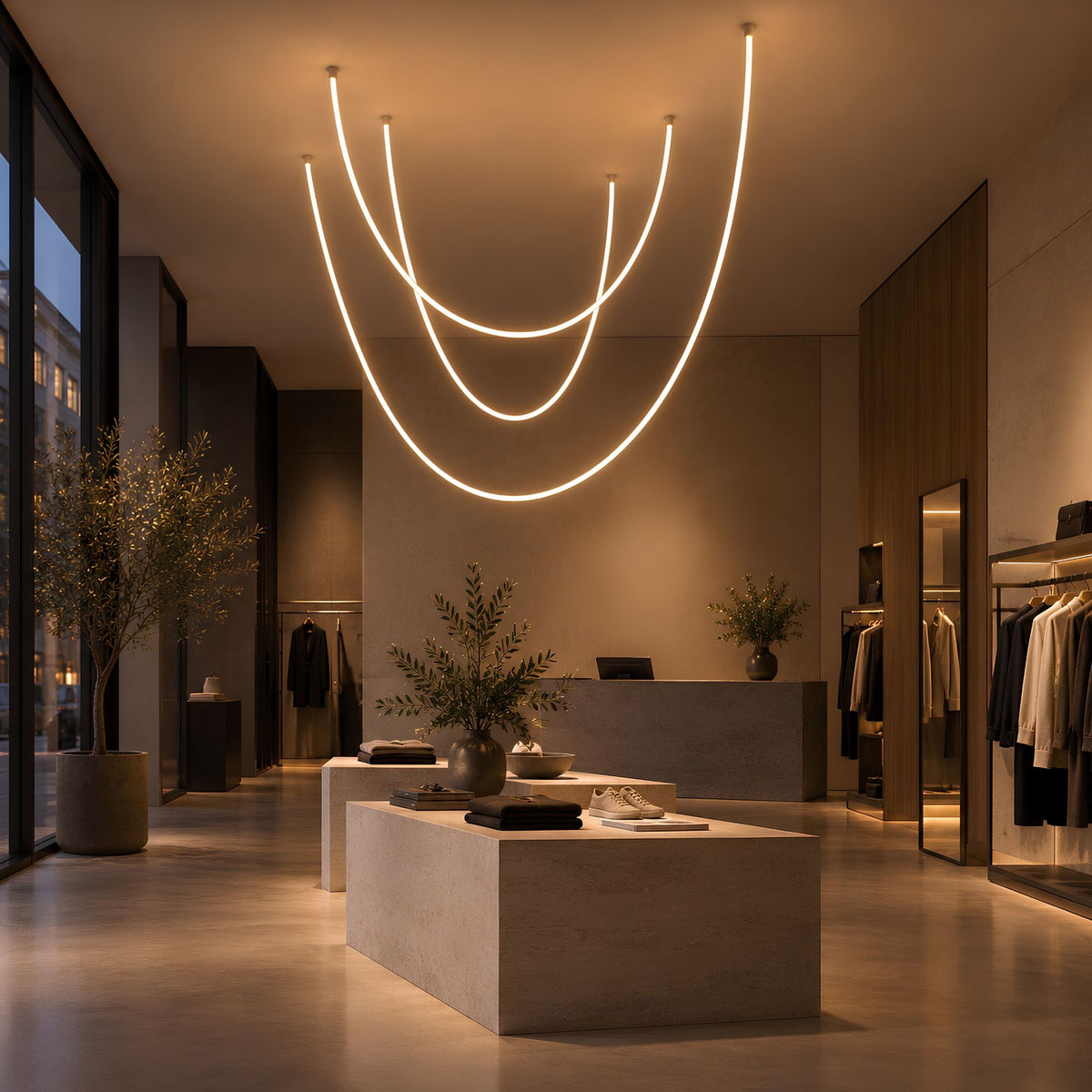 s.luce Arion LED hang- & plafondlamp lichtslang