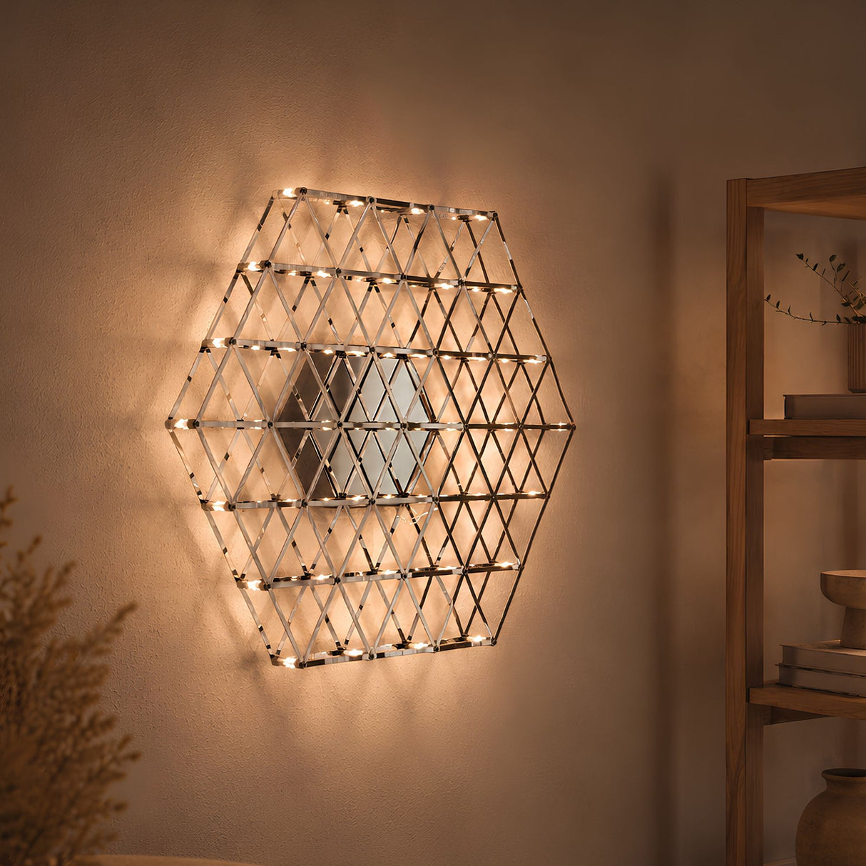 s.luce Aplique y plafón angular efecto LED Atom