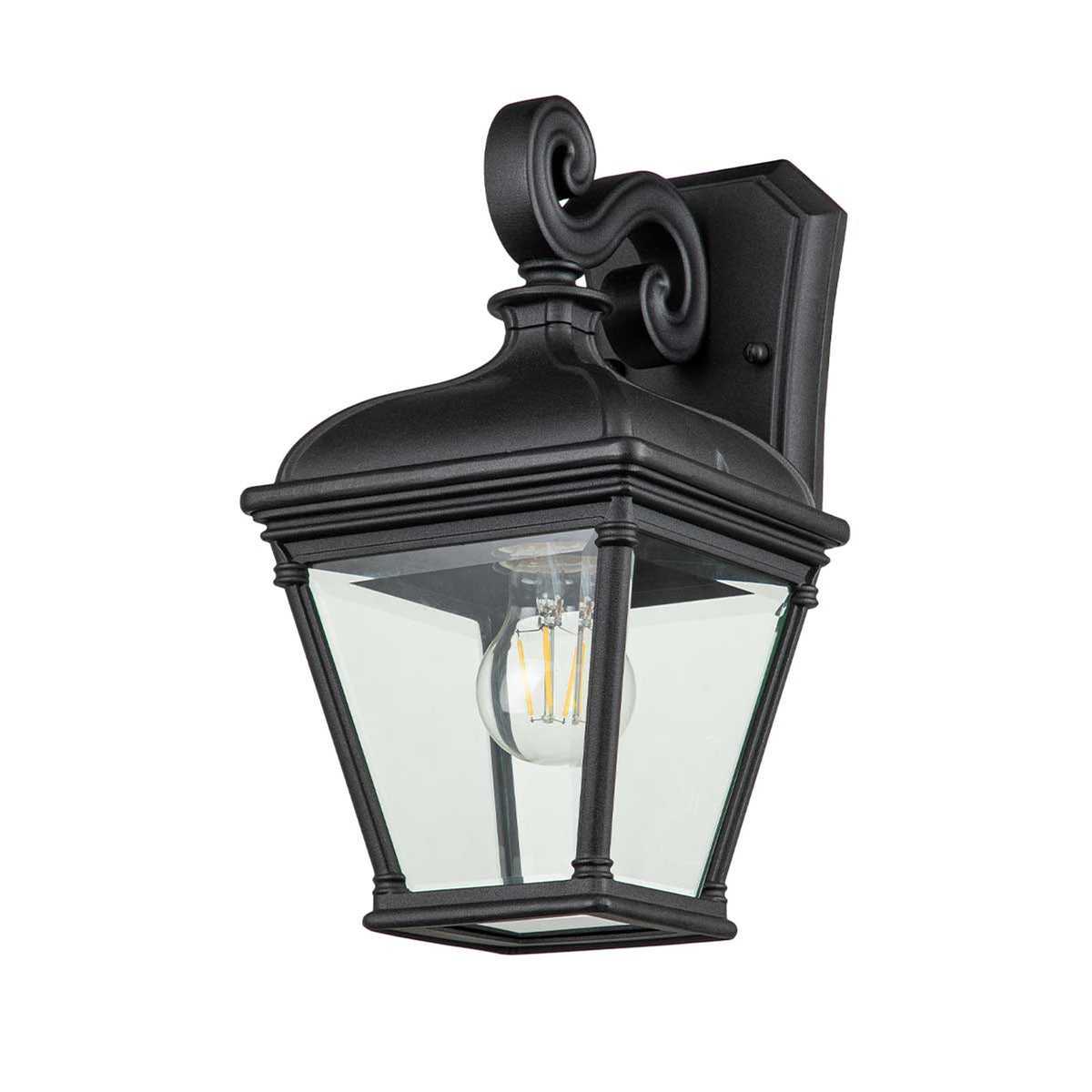 Farol de pared exterior Bayview de 1 luz IP44 Negro Ø18cm (5)
