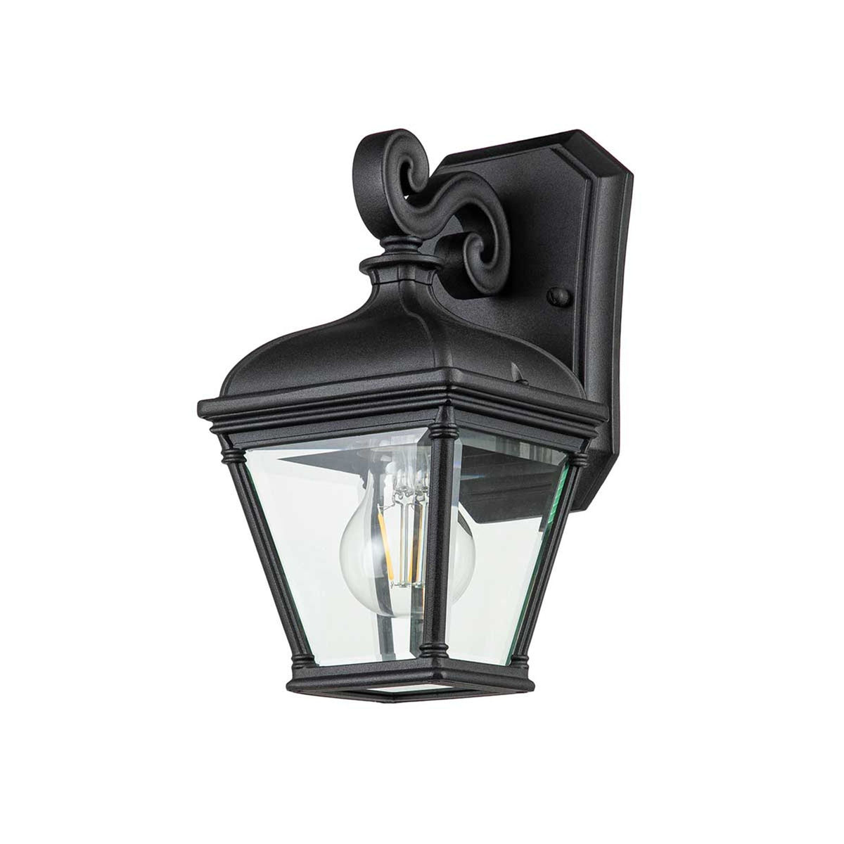 Lanterna da parete da esterno Bayview a 1 luce IP44 Nero (5)